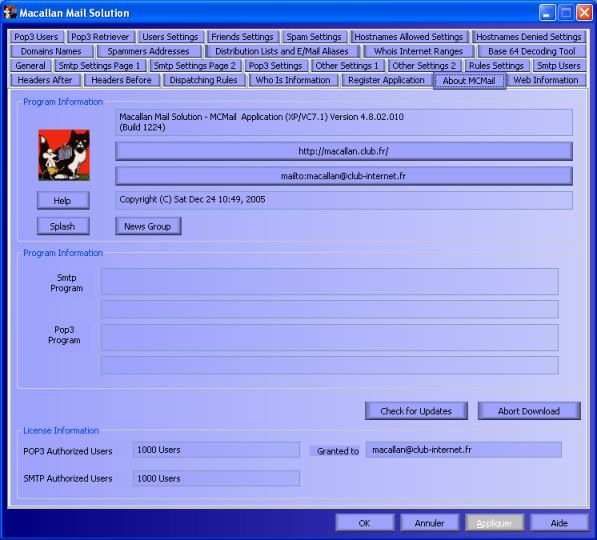 Macallan Mail Solution Screenshot